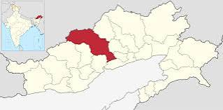 Arunachal Pradesh locator map with the Upper Subansiri area highlighted.